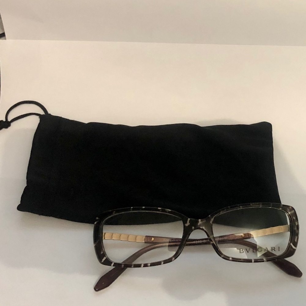 BN Bulgari brown and gold eyeglasses - Picture 5 of 7